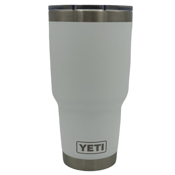 LASER ENGRAVED PERSONLAIZATION YETI 30oz. TUMBLER - WHITE - Picture 1 of 2